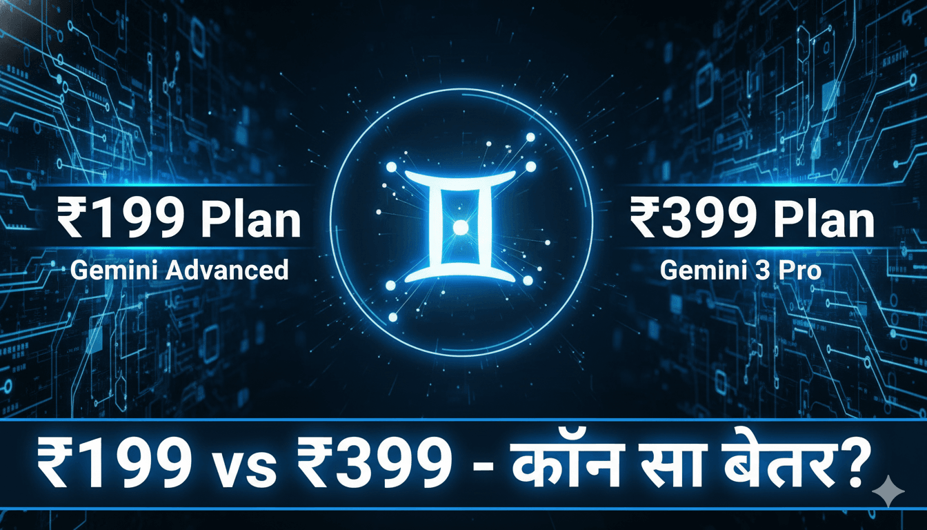 Google AI Plus Launch in India – क्या 199/399