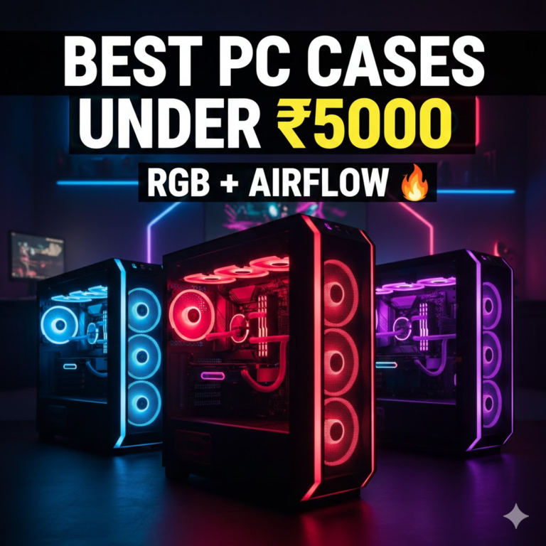 Best Gaming PC Cases Under ₹5000 in India (2026) – Budget RGB Cabinet Guide