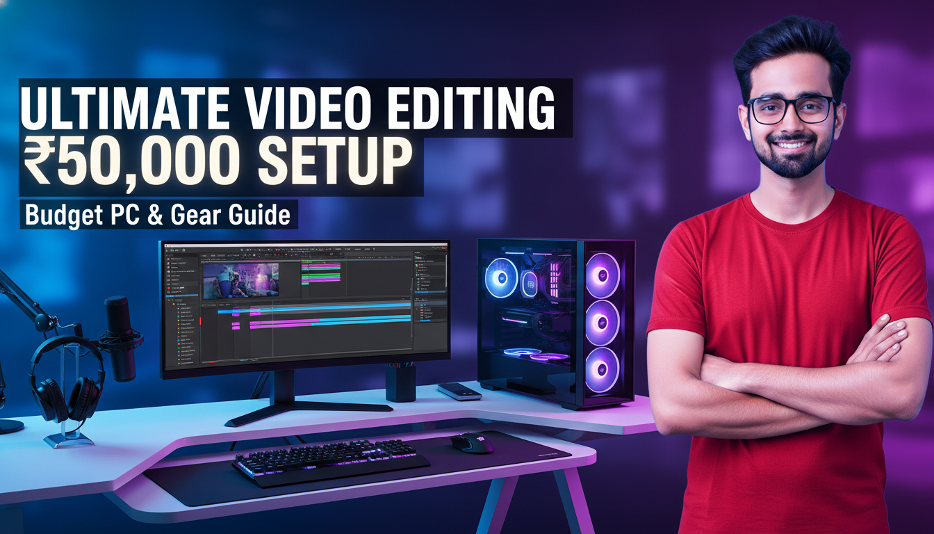 ₹50,000 में Video Editing Setup कैसे बनाएं 2026