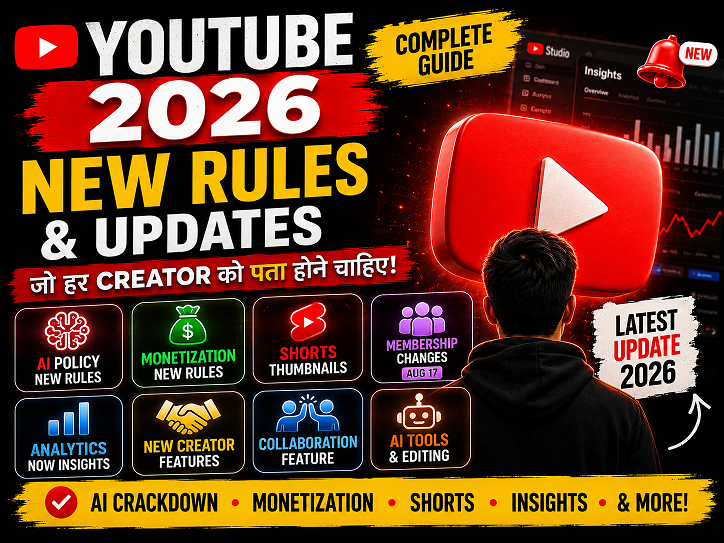 YouTube New Rules & Updates 2026